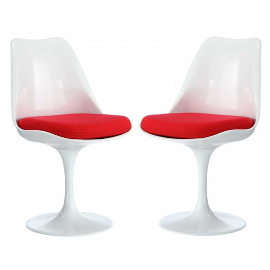 Lippa Dining Side Chair Set of 2, Red