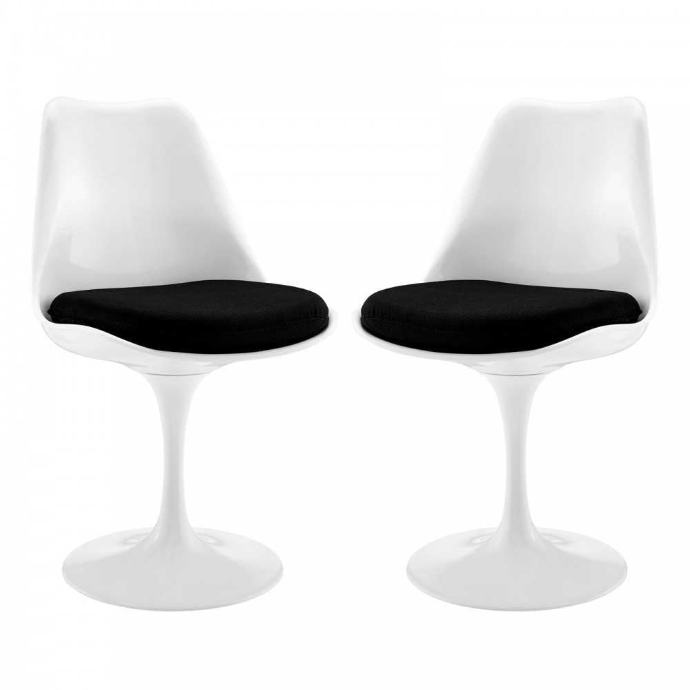 Lippa Dining Side Chair Set of 2, Black