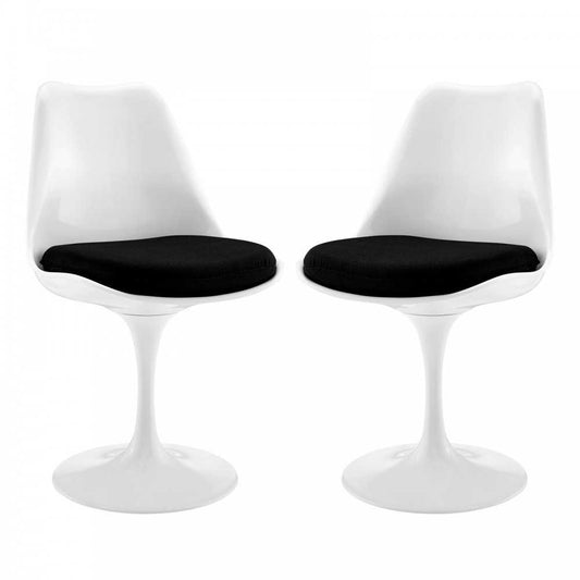 Lippa Dining Side Chair Set of 2, Black