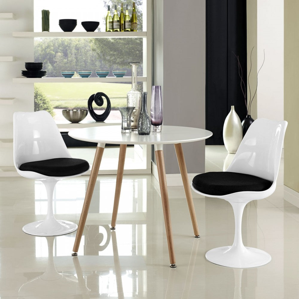 Lippa Dining Side Chair Set of 2, Black
