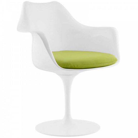 Lippa Dining Vinyl Armchair, Green