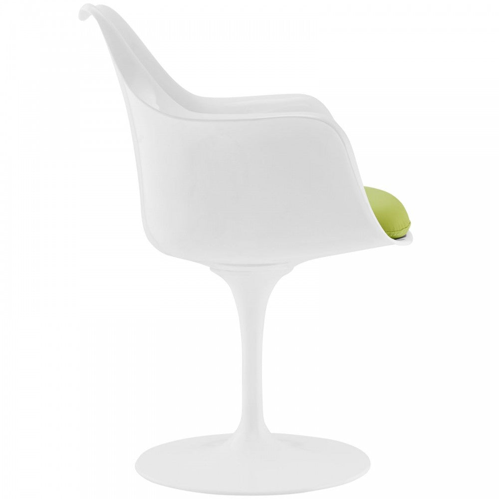 Lippa Dining Vinyl Armchair, Green