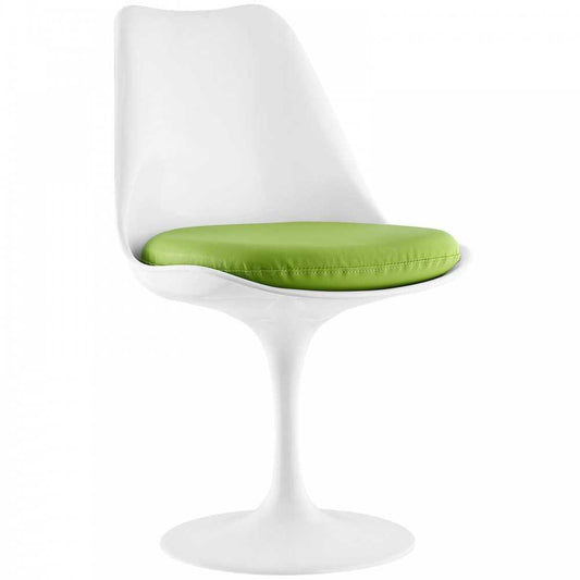 Lippa Dining Vinyl Side Chair, Green
