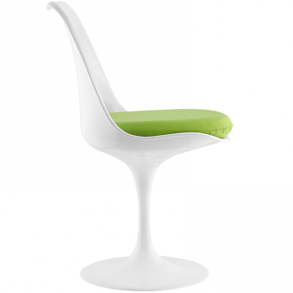 Lippa Dining Vinyl Side Chair, Green