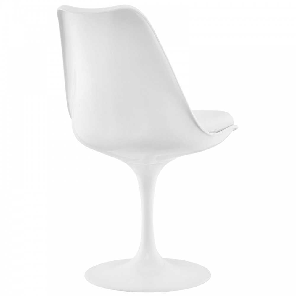 Lippa Dining Vinyl Side Chair, White