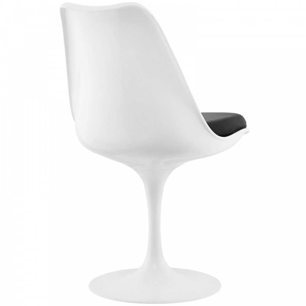 Lippa Dining Vinyl Side Chair, Black