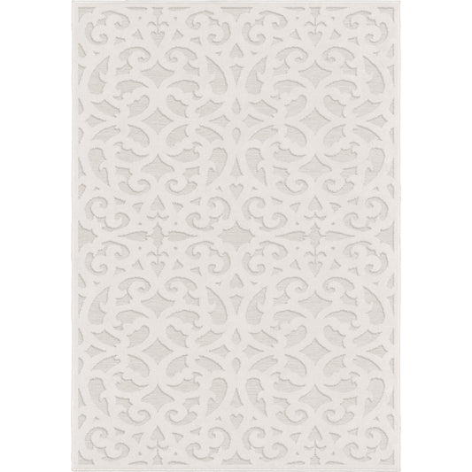 Orian Boucle' SEABORN NATURAL 93"X130"