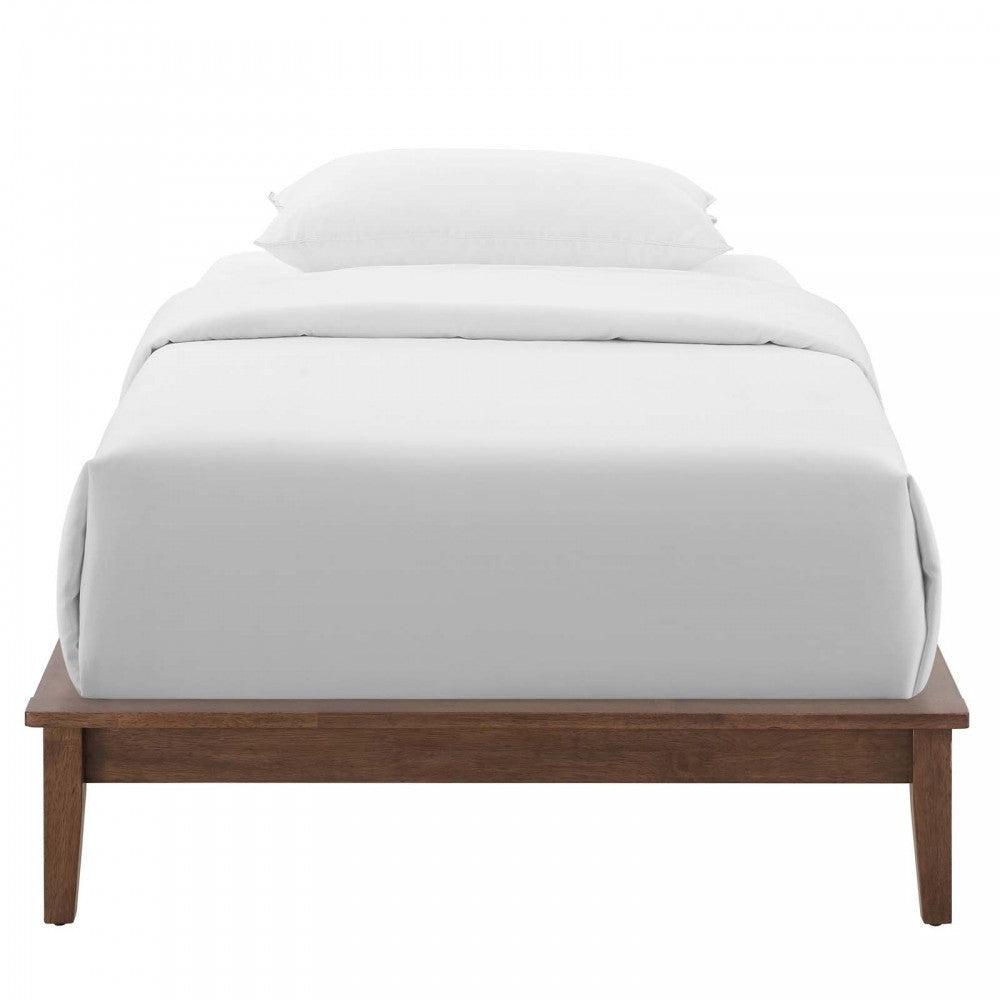 Lodge Twin Wood Platform Bed Frame, Walnut