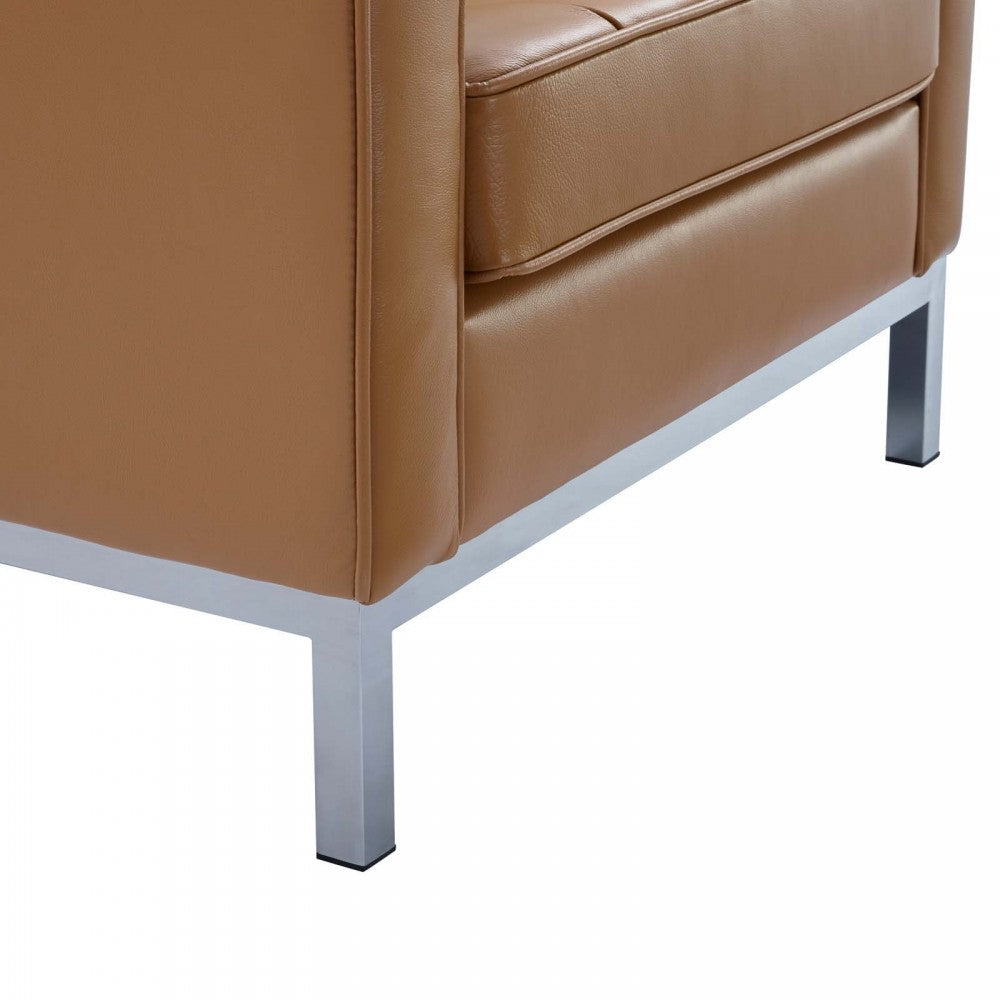 Loft Leather Armchair, Tan