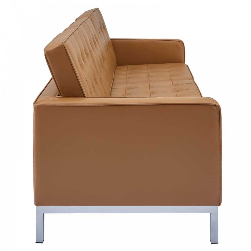 Loft Leather Sofa, Tan