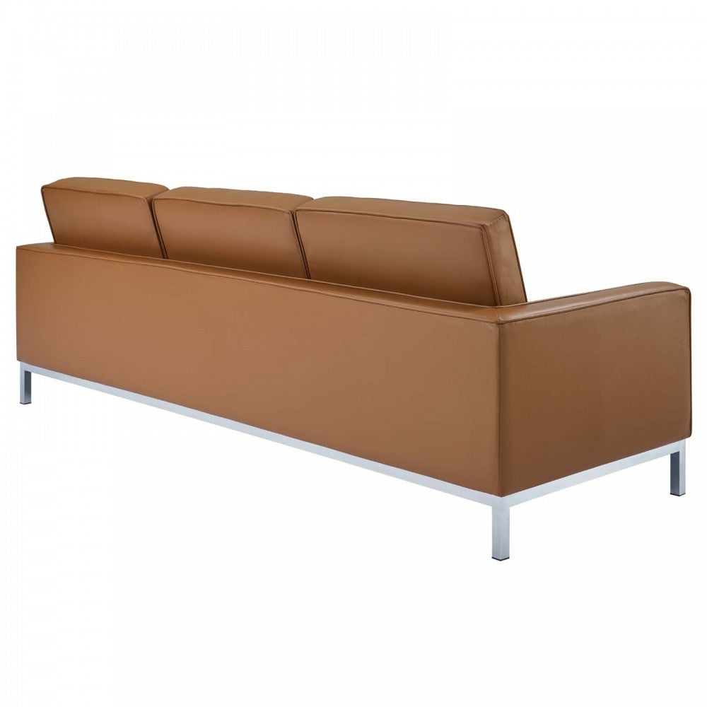 Loft Leather Sofa, Tan