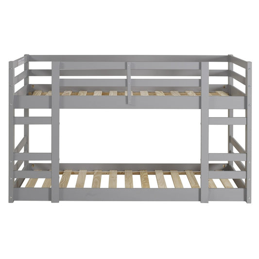 Low Wood Twin Bunk Bed - Gray