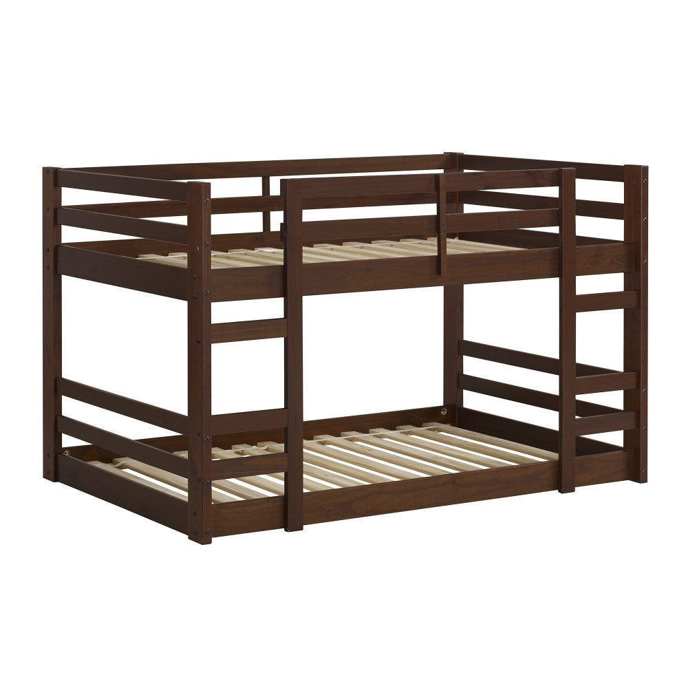 Low Wood Twin Bunk Bed - Walnut