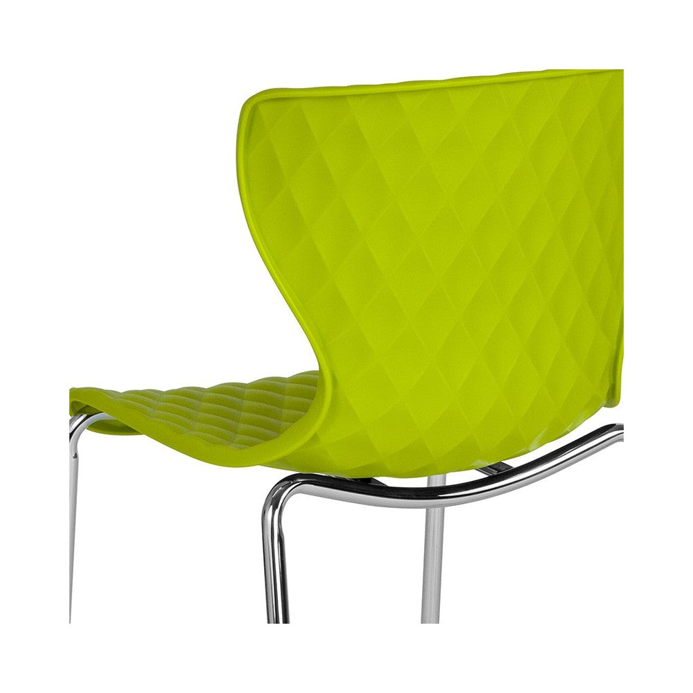 Lowell Contemporary Design Citrus Green Plastic Stack Chair