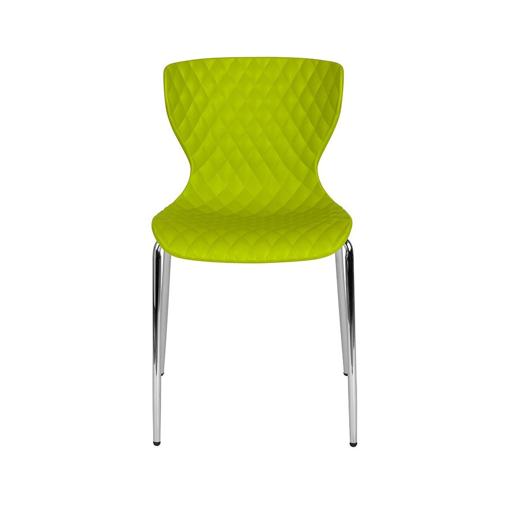Lowell Contemporary Design Citrus Green Plastic Stack Chair