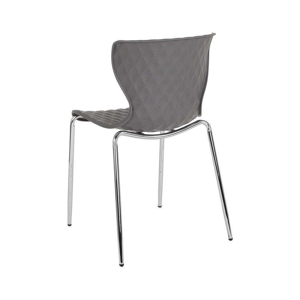Lowell Contemporary Design Gray Plastic Stack Chair