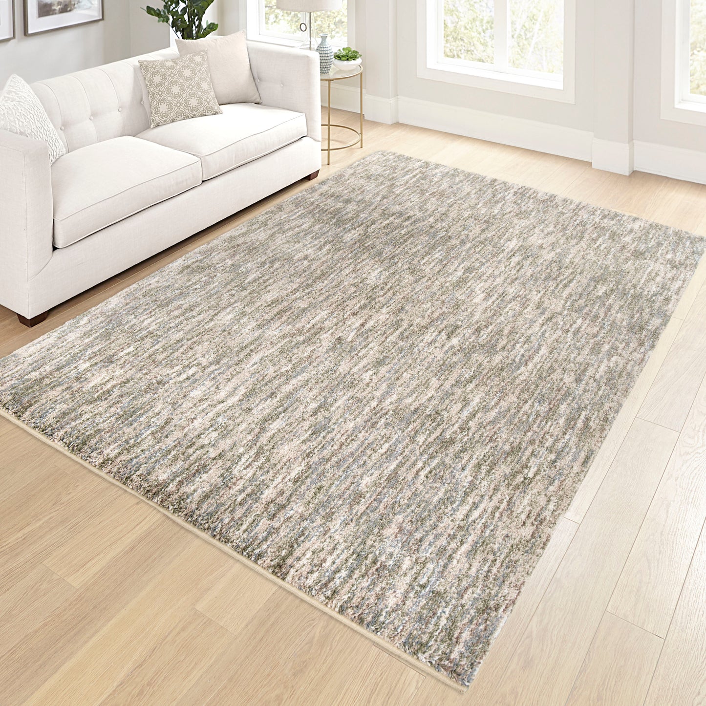 Palmetto Living Multi Solid Wintermoss 6'7" X 9'6"