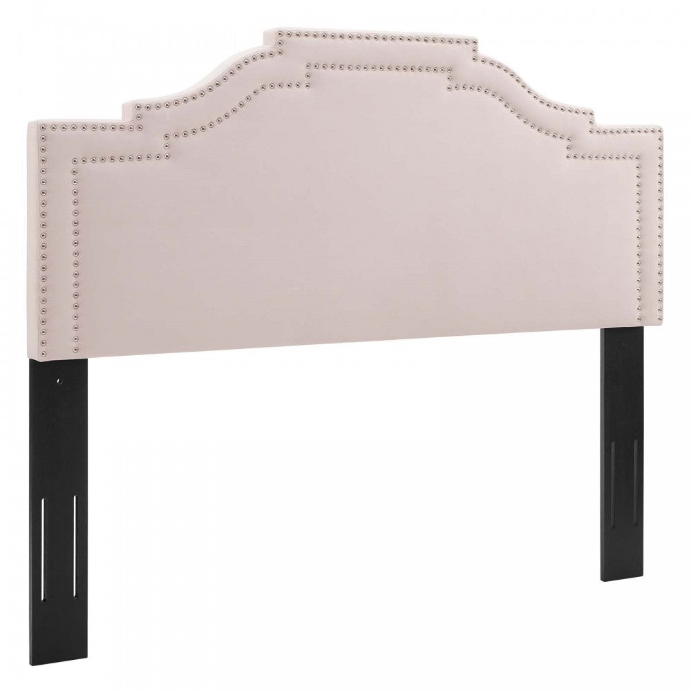 Lucia Full/Queen Performance Velvet Headboard, Pink