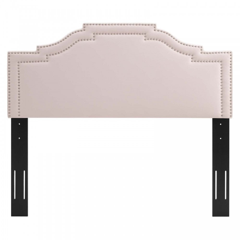 Lucia Full/Queen Performance Velvet Headboard, Pink