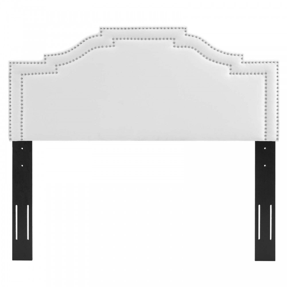 Lucia King/California King Performance Velvet Headboard, White