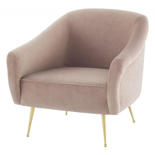 Lucie Blush Fabric Occasional Chair