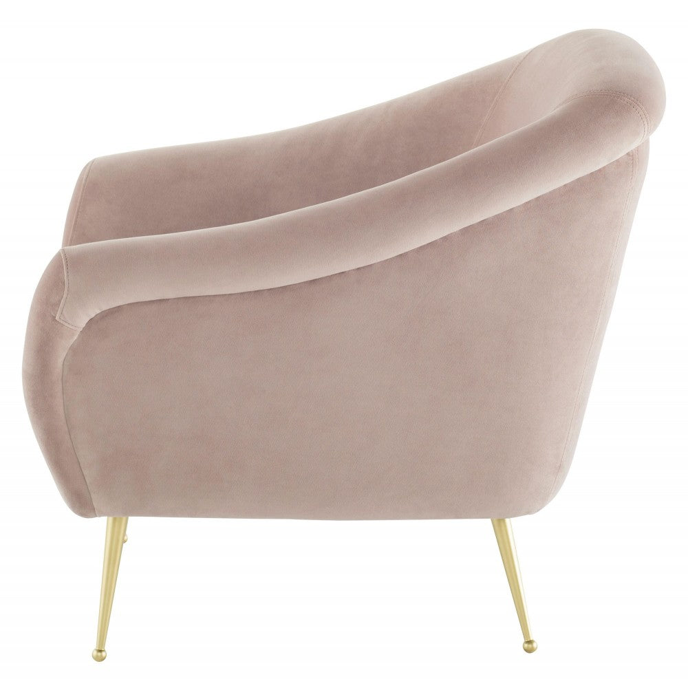 Lucie Blush Fabric Occasional Chair