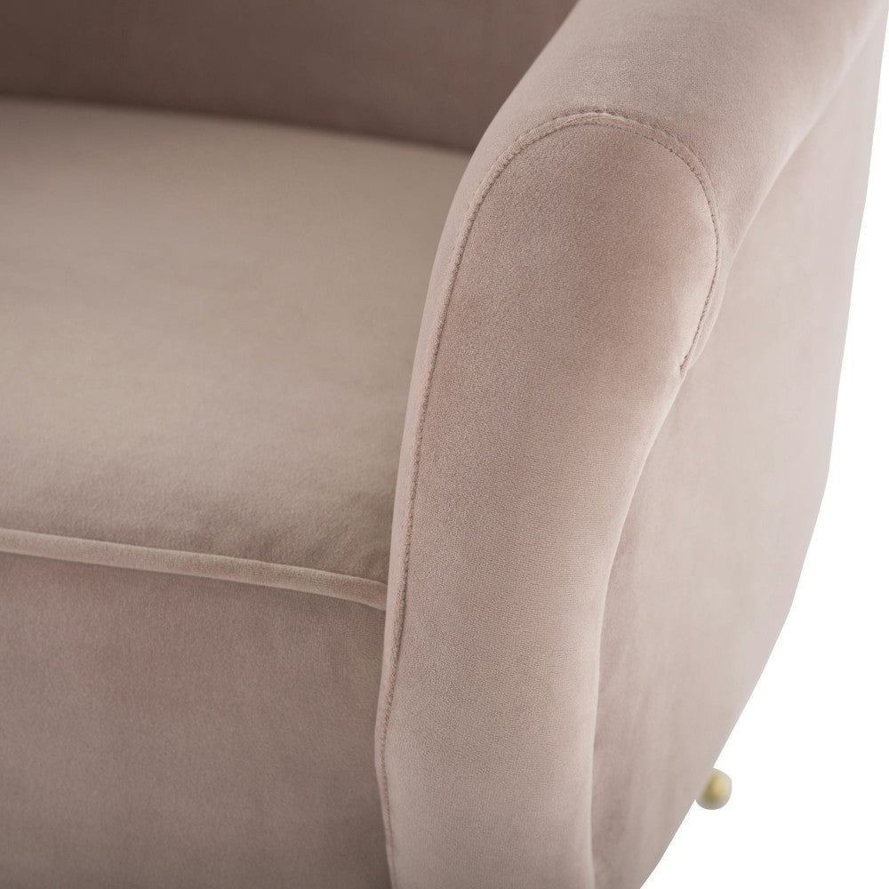 Lucie Blush Fabric Occasional Chair