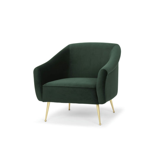 Lucie Emerald Green Fabric Occasional Chair