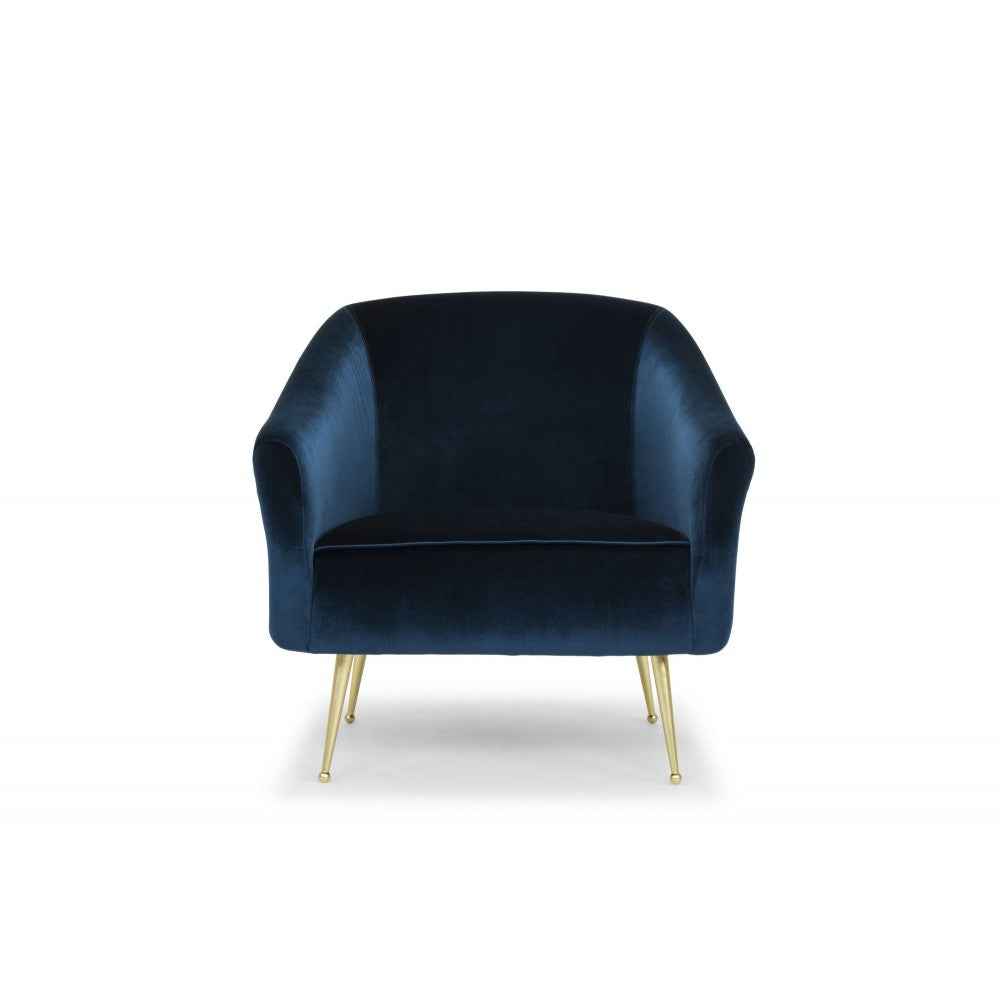 Lucie Midnight Blue Fabric Occasional Chair