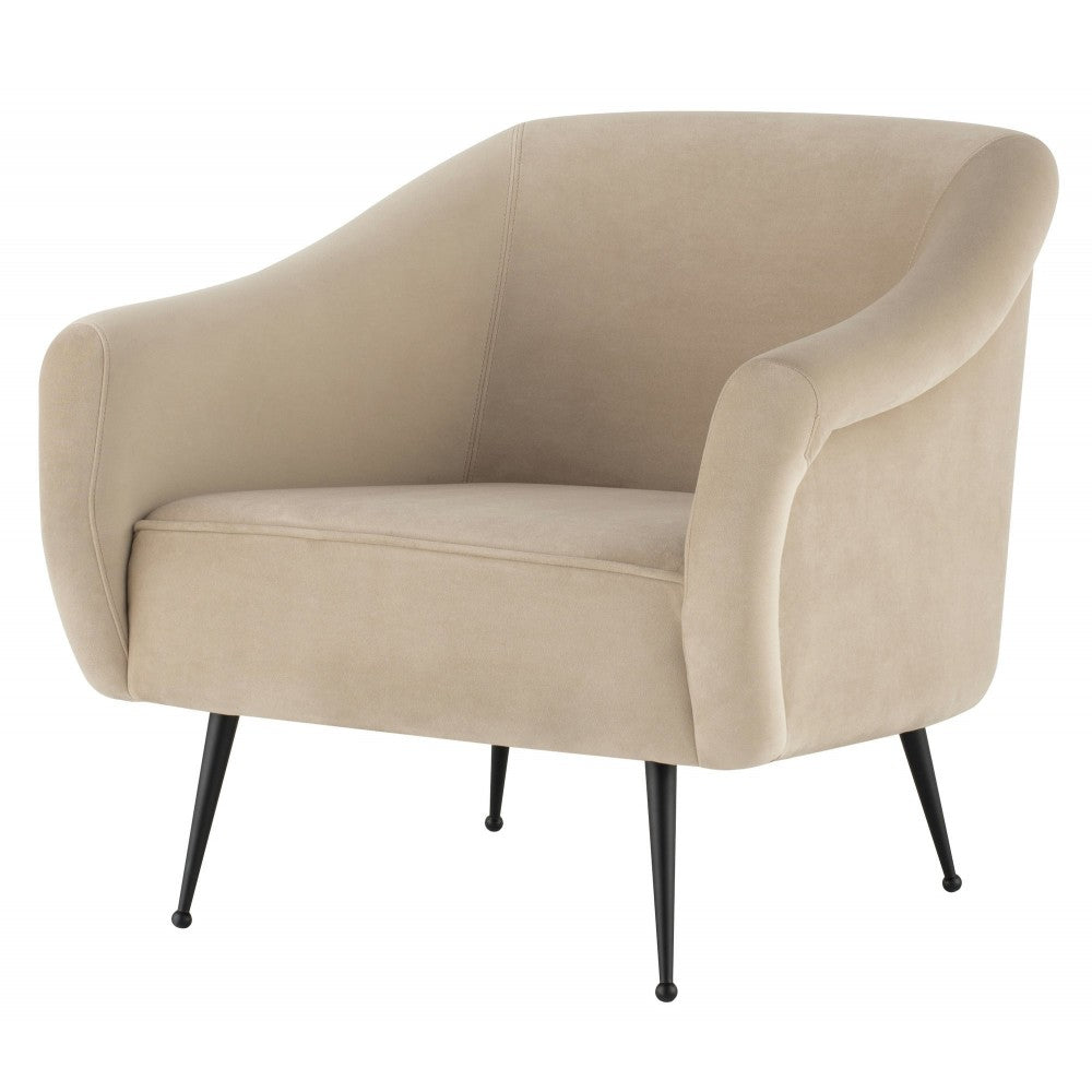 Lucie Nude Fabric Occasional Chair