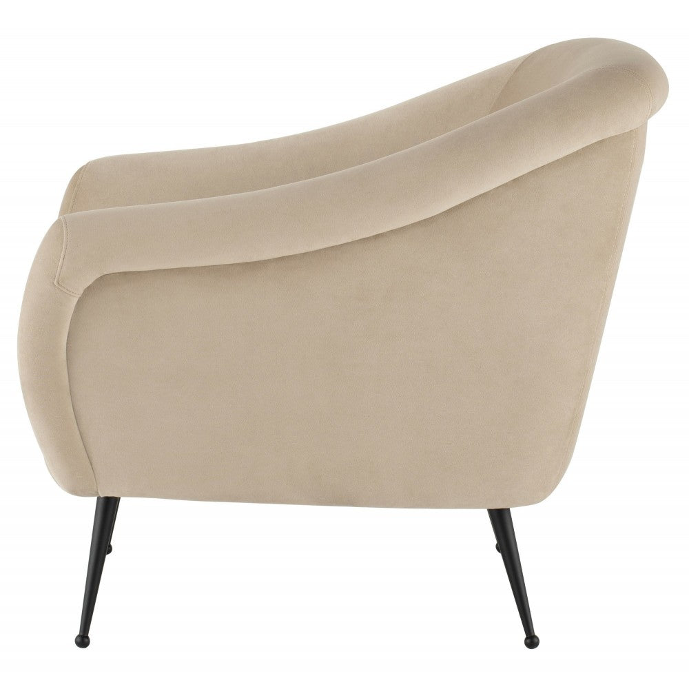 Lucie Nude Fabric Occasional Chair