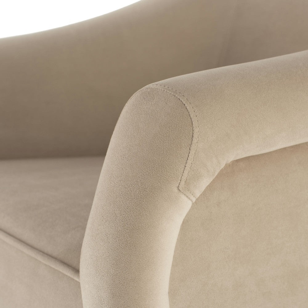 Lucie Nude Fabric Occasional Chair