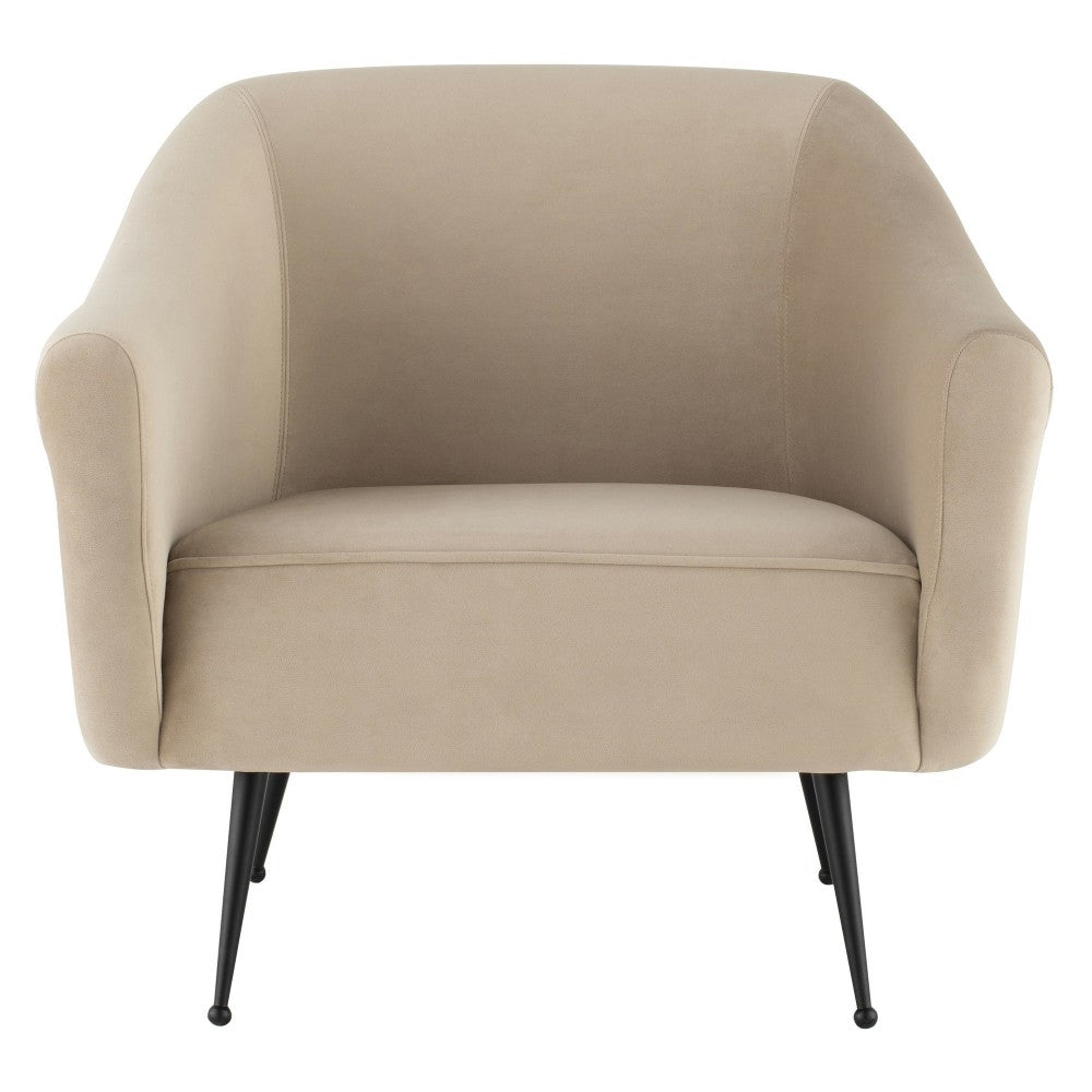 Lucie Nude Fabric Occasional Chair