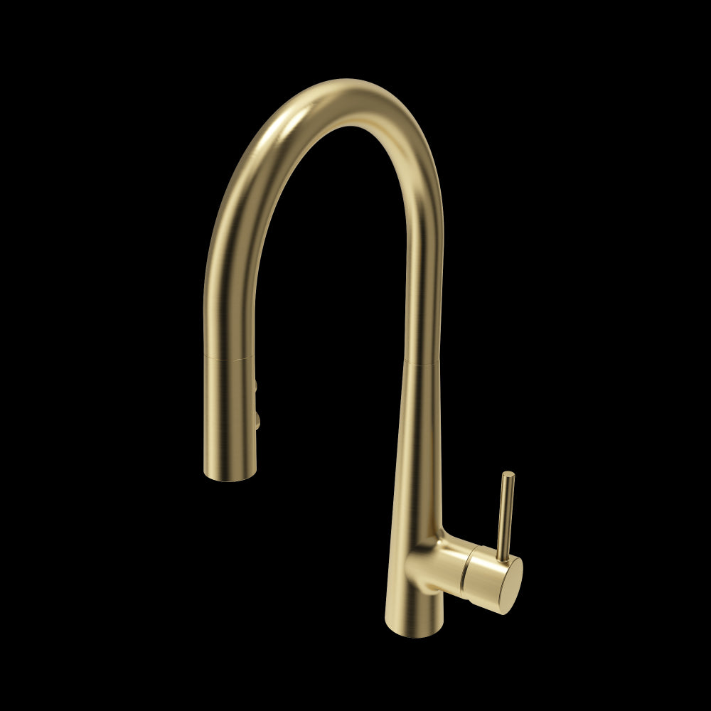 Lugano 2.0 Pull-Down Kitchen Faucet in Brushed Gold