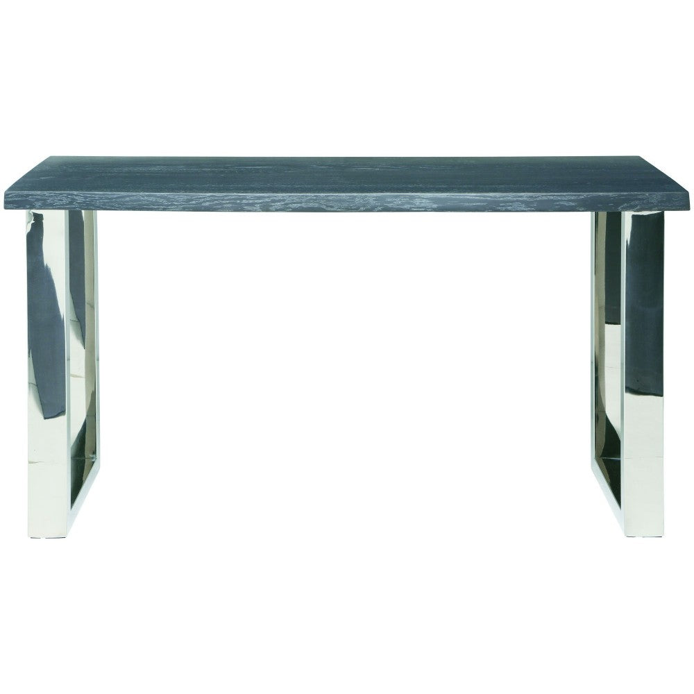 Lyon Oxidized Gray Wood Console Table