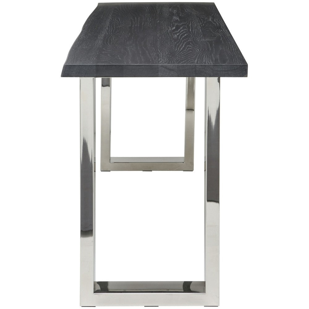 Lyon Oxidized Gray Wood Console Table