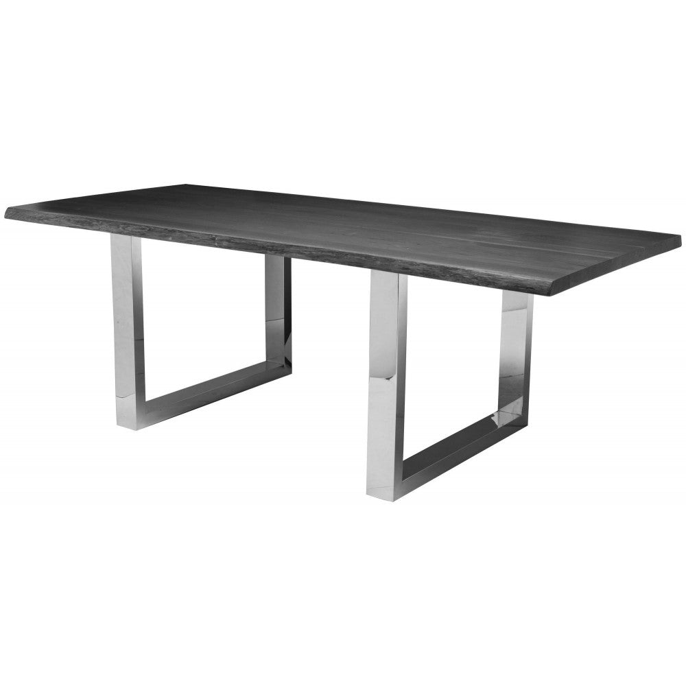 Lyon Oxidized Gray Wood Dining Table, HGSR413