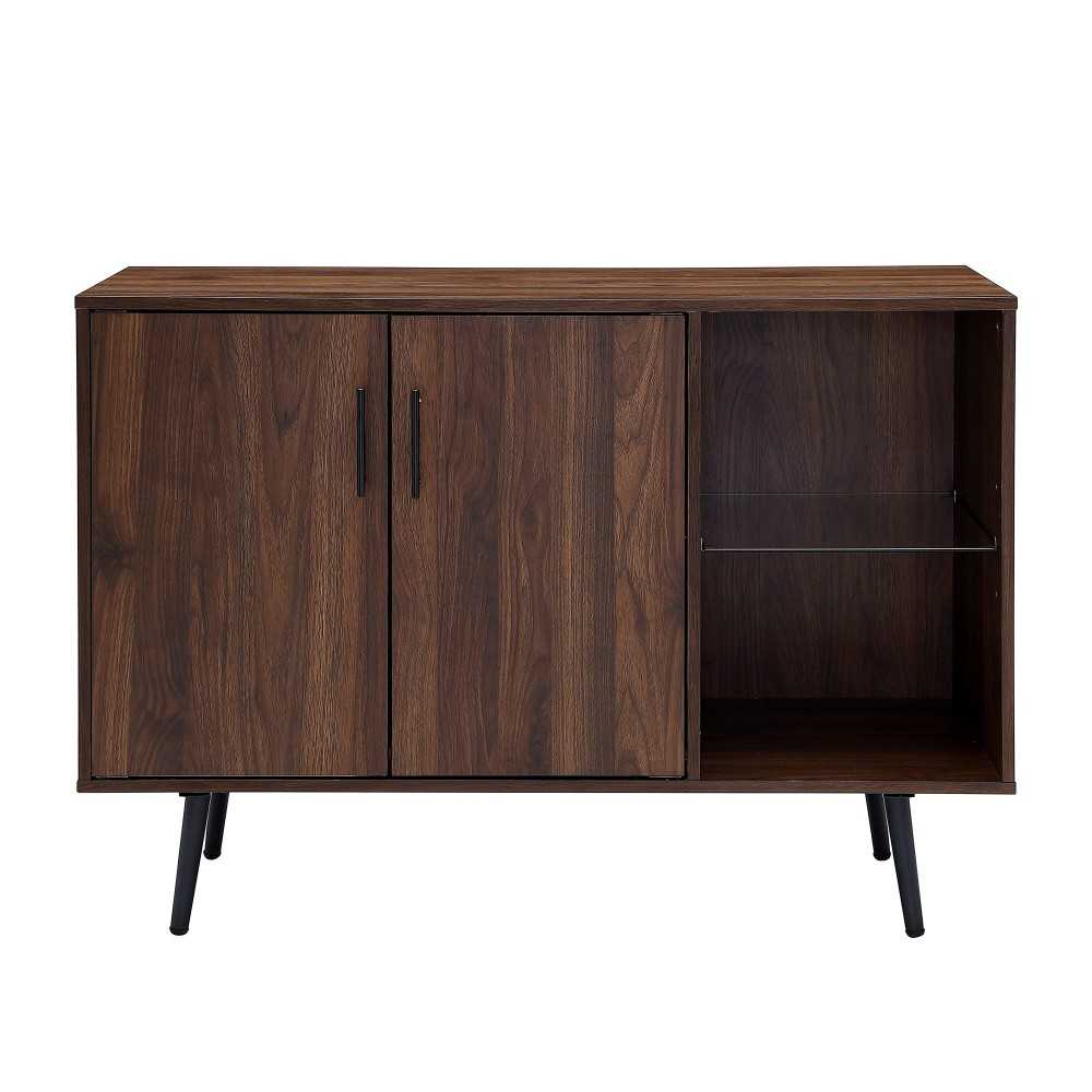 Mackay 44" Mid Century Modern TV Stand Buffet - Dark Walnut