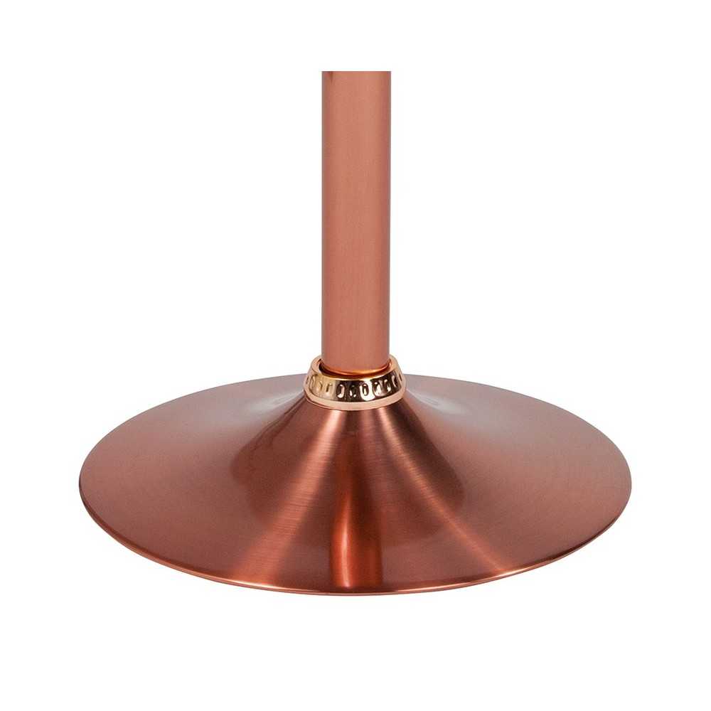 Madrid Series Adjustable Height Retro Barstool in Rose Gold Finish