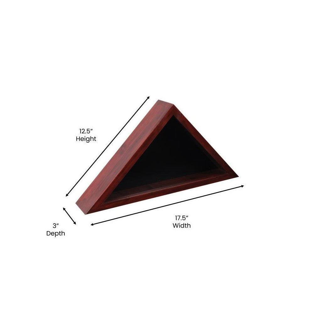 Mahogany 9.5 x 5 Flag Case