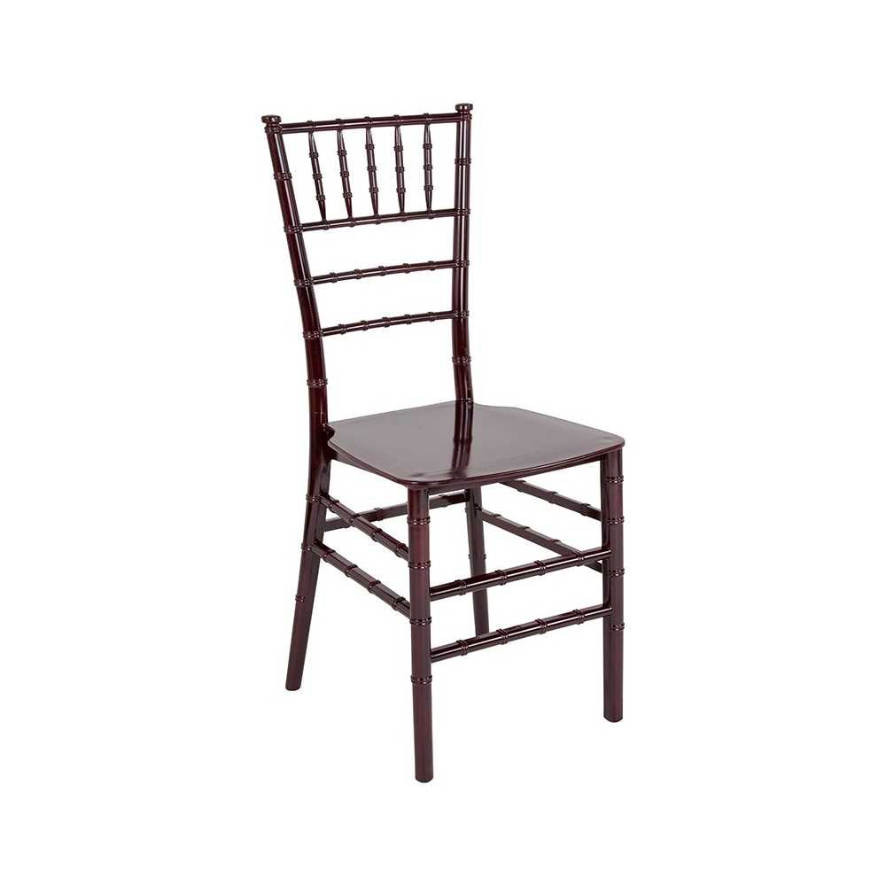 Mahogany Resin Stacking Chiavari Chair