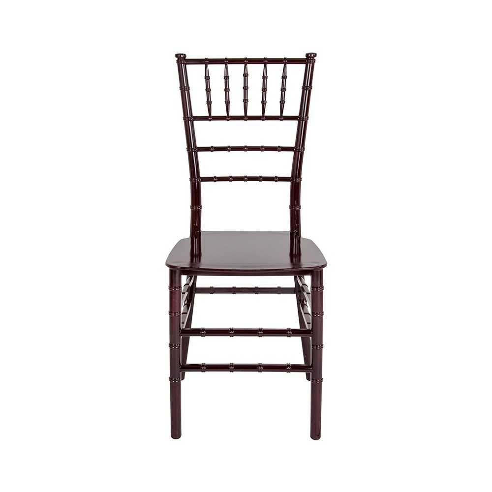 Mahogany Resin Stacking Chiavari Chair