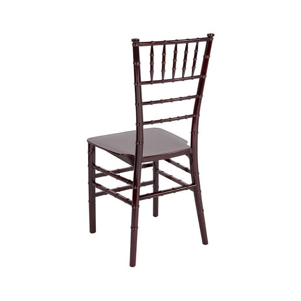 Mahogany Resin Stacking Chiavari Chair