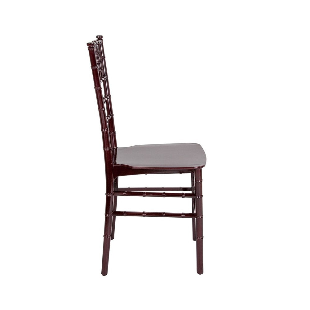 Mahogany Resin Stacking Chiavari Chair