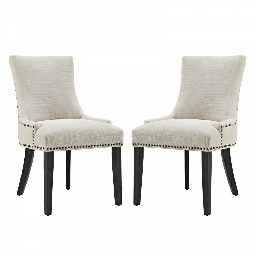 mar Dining Side Chair Fabric Set of 2, Beige