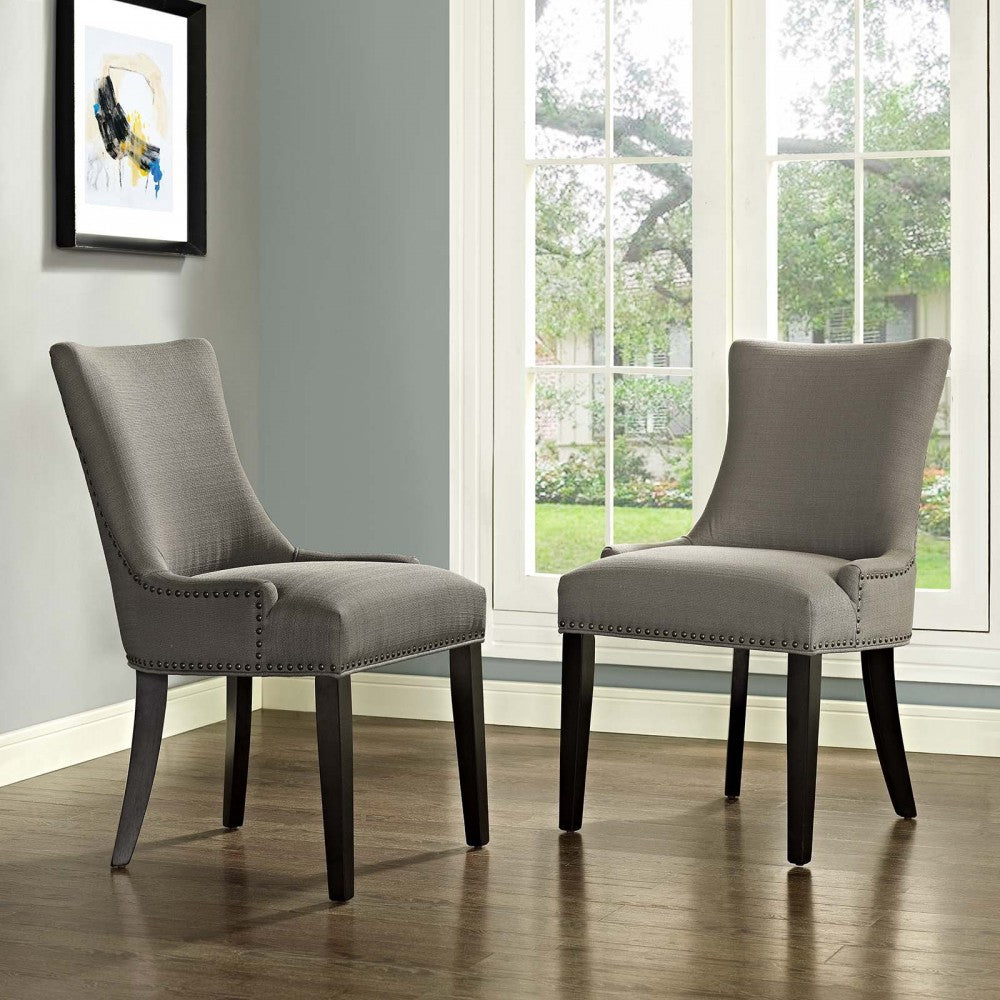 mar Dining Side Chair Fabric Set of 2, Granite