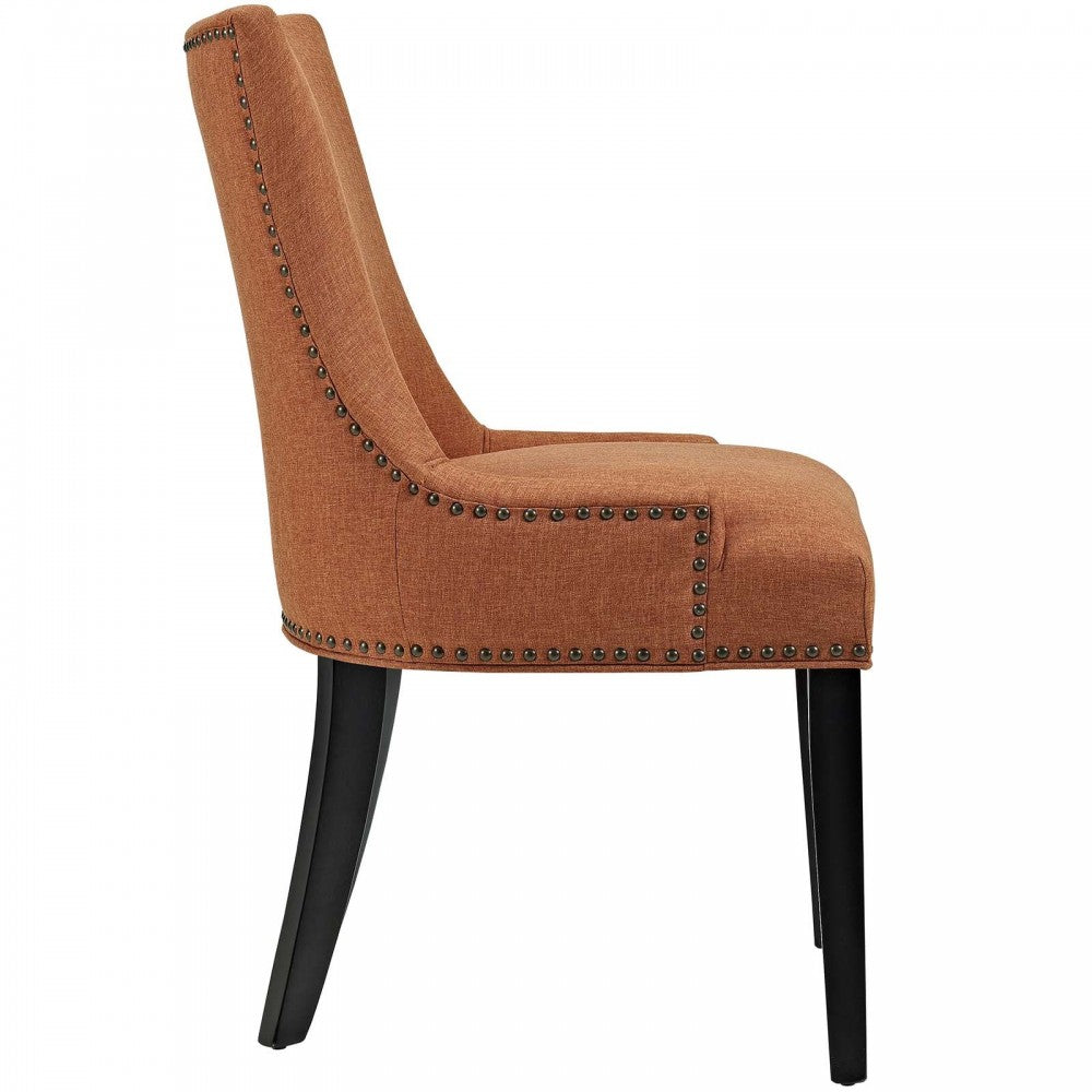 mar Dining Side Chair Fabric Set of 2, Orange