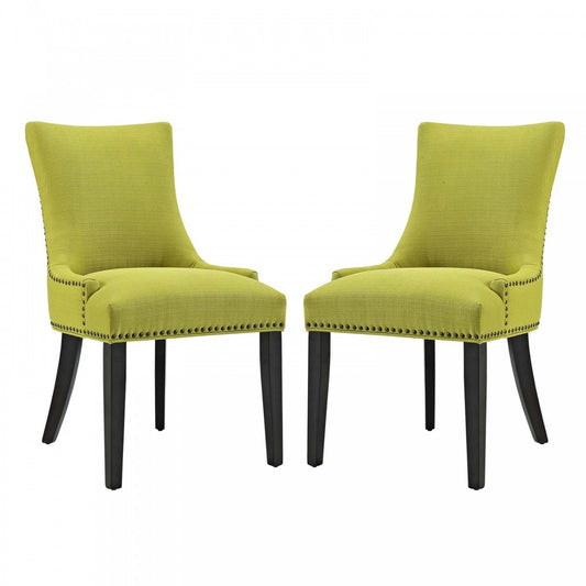 mar Dining Side Chair Fabric Set of 2, Wheatgrass