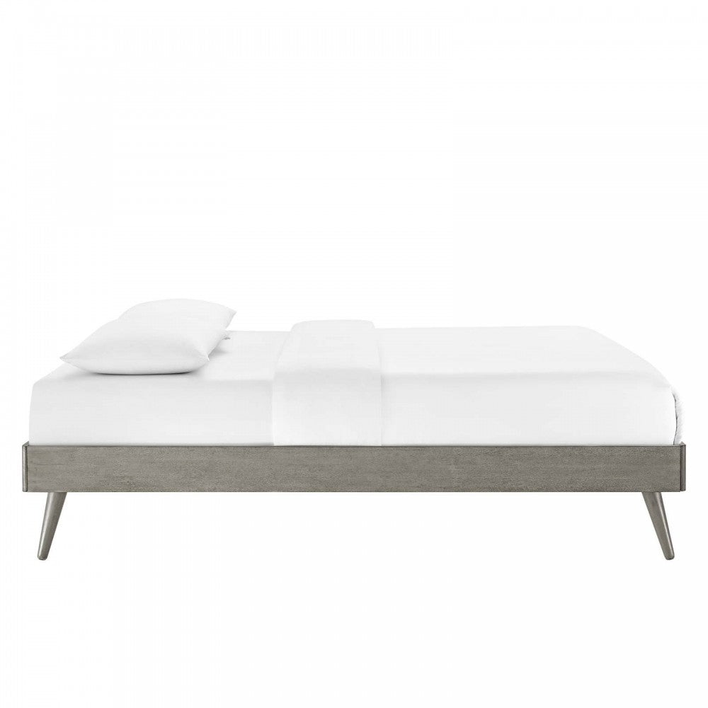 Margo Queen Wood Platform Bed Frame, Gray