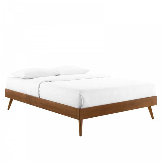 Margo Queen Wood Platform Bed Frame, Walnut